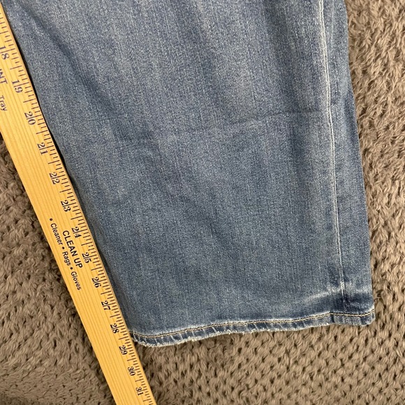 NWT American Eagle Women's Jeans Low-Rise Baggy Wide Leg Size 8R Distressed - Picture 13 of 13